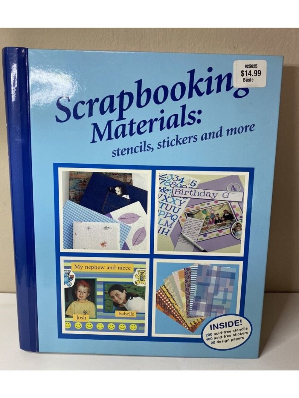 Vintage Scrapbook Stickers & Stencils Book 400 stickers Zoo Birthday 90's